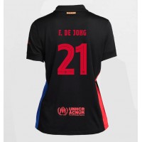 Barcelona Frenkie de Jong #21 Udebanetrøje Dame 2024-25 Kortærmet